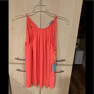 BRAND NEW BEAUTIFUL SLEEVELESS CORAL TANK XS